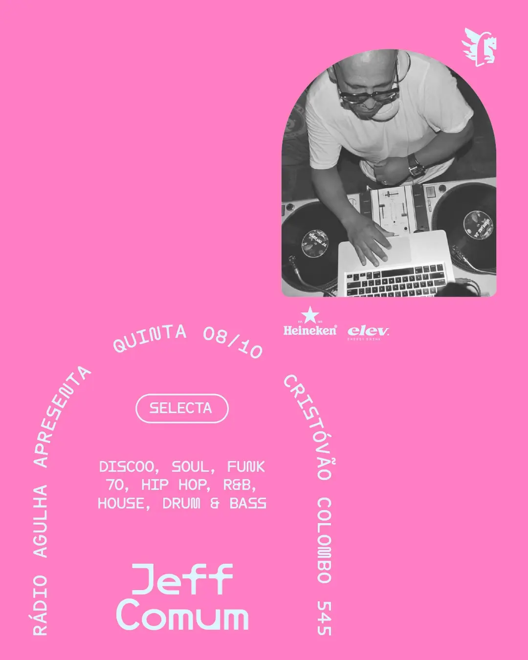 Flyer de DJ Jeff Comum
