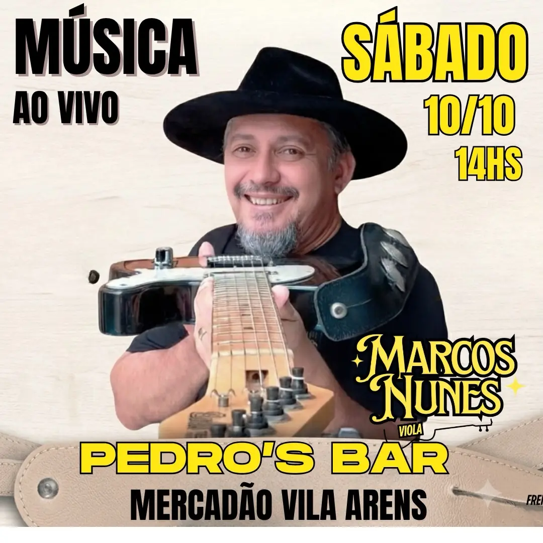 Flyer de Marcos Nunes