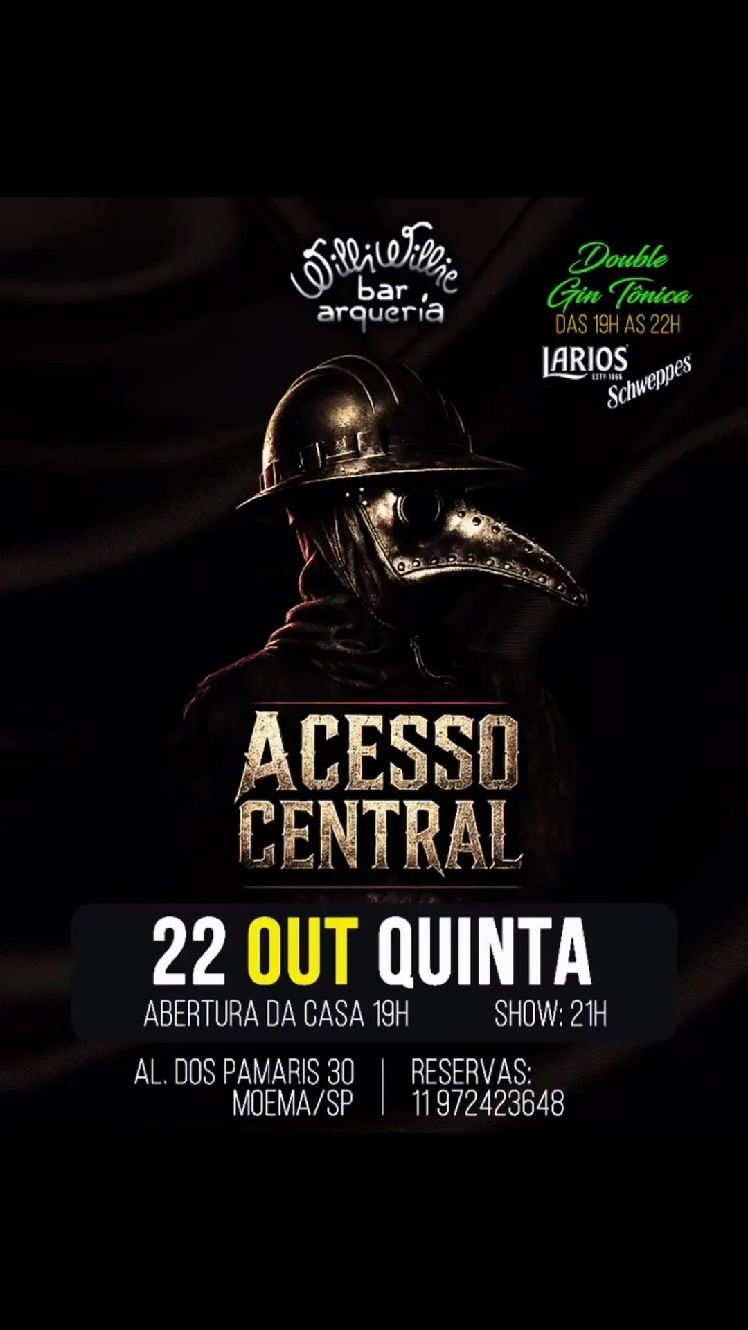Flyer de Banda Acesso Central