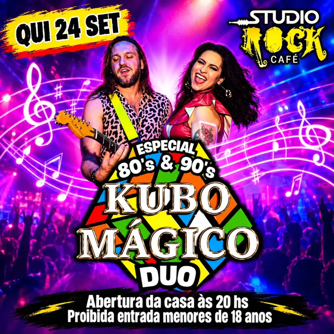 Flyer de Banda Kubo Mágico