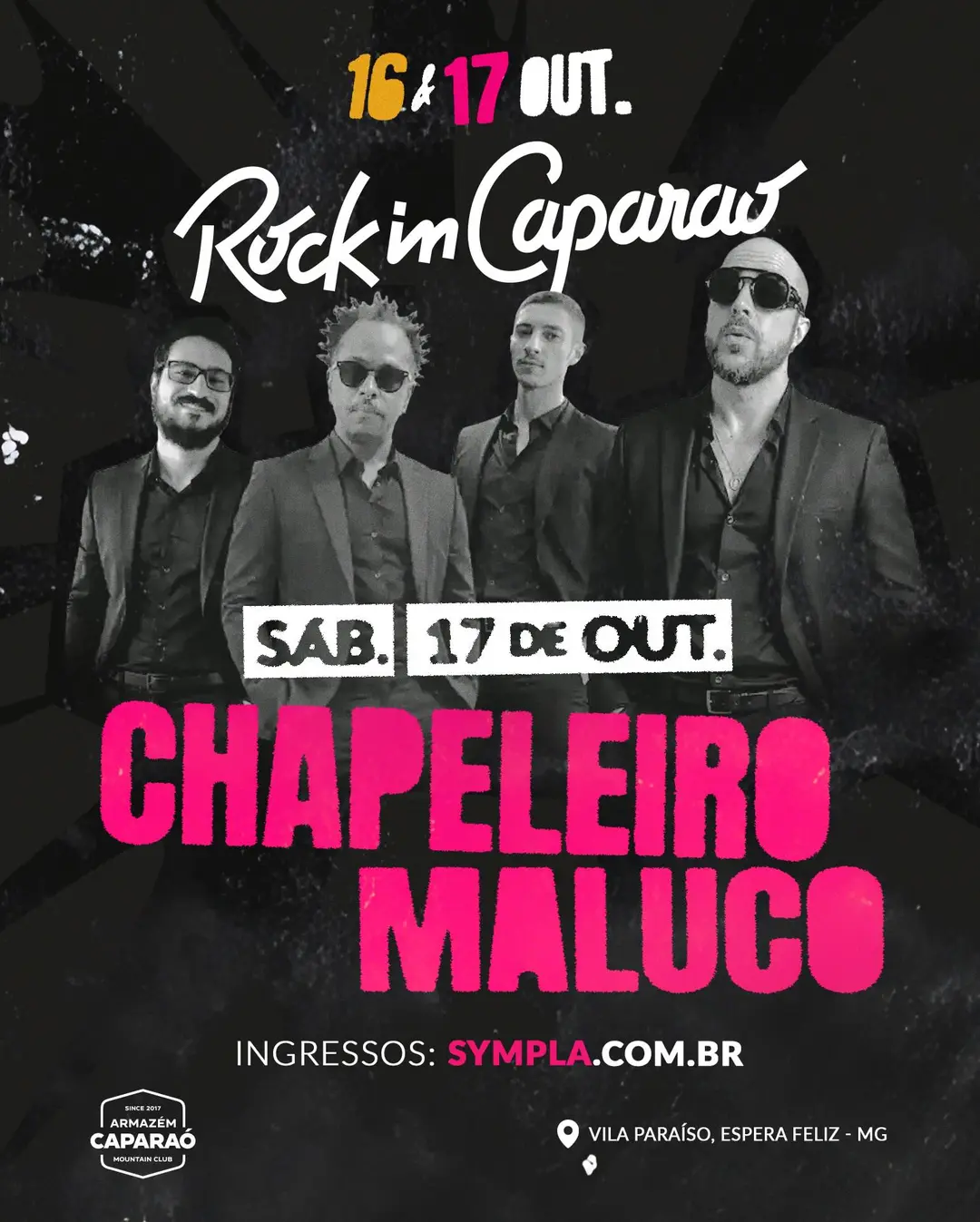 Flyer de Chapeleiro Maluco