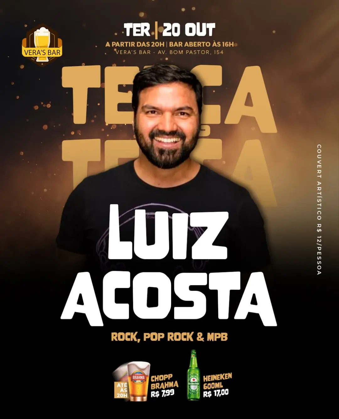 Flyer de Luiz Acosta
