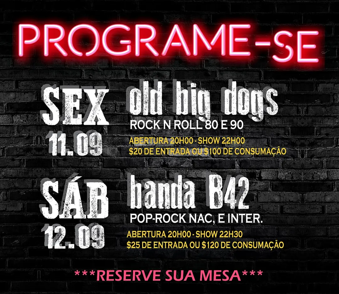 Flyer de Bandab42, Old Big Dogs Oficial e B42 Oficial