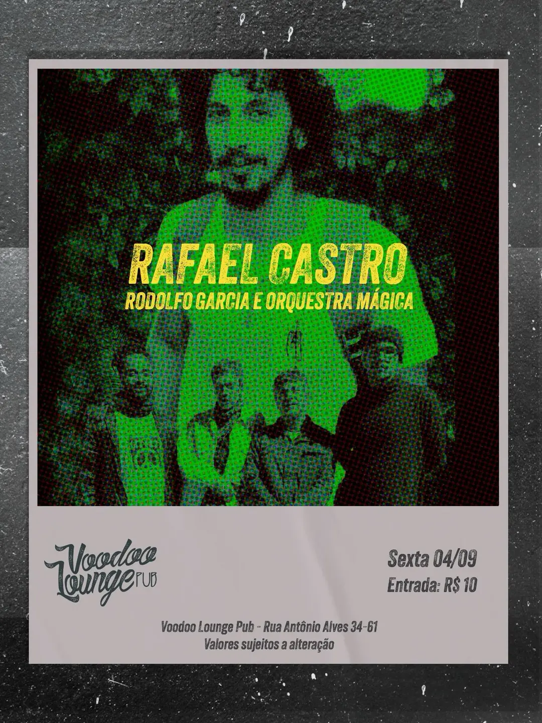 Flyer de Rafael Casto e Rodolfo Garcia