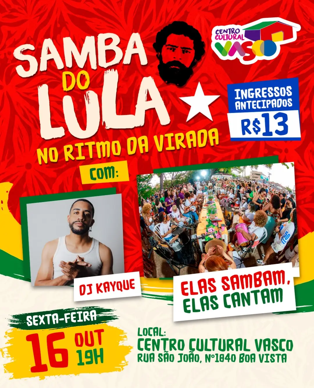 Flyer de DJ Kayque, Adriane Calixto e mais 3 artistas