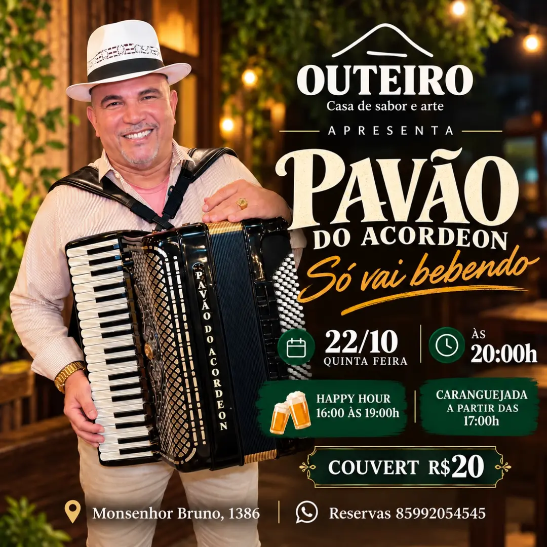 Flyer de Pavao do Acordeon