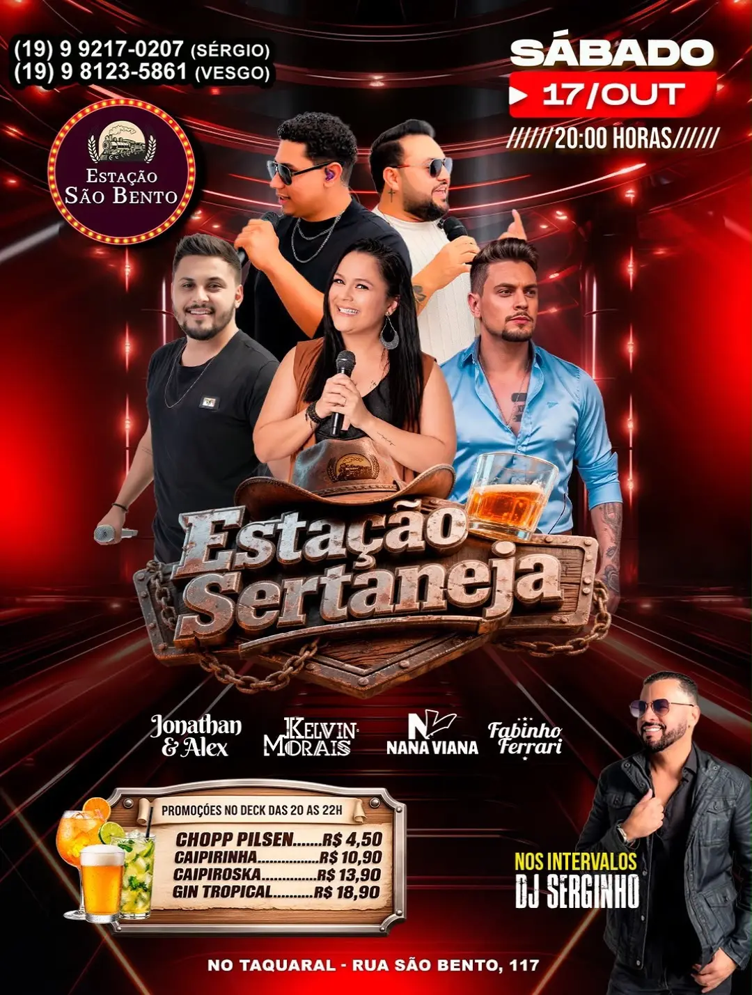 Flyer de Jonathan & Alex, Kelvin Morais e mais 2 artistas