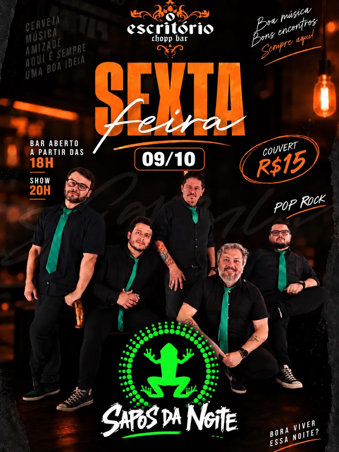 Flyer de Sapos da Noite