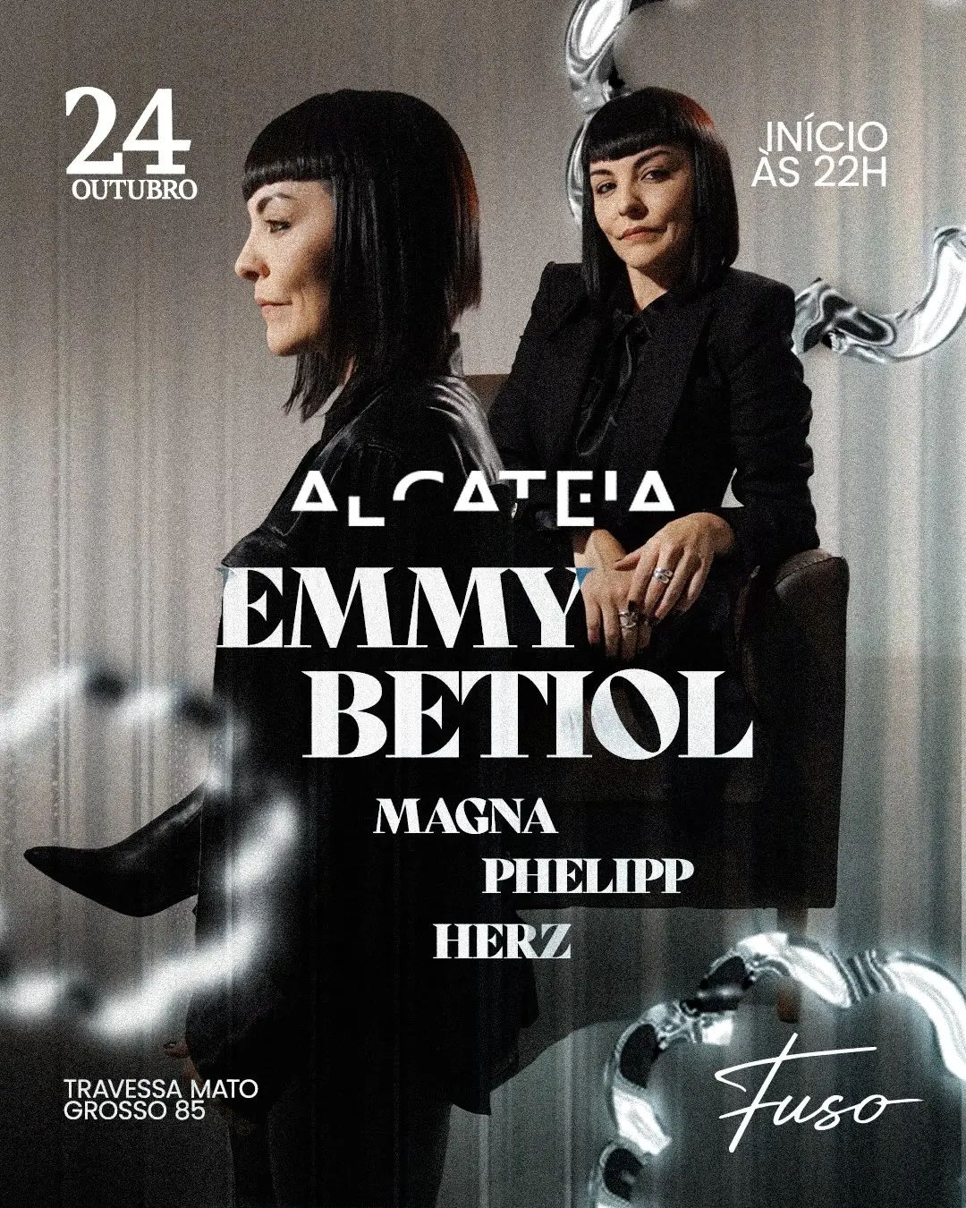 Flyer de Emmy Betiol, MAGNA, Phelipp e HERZ