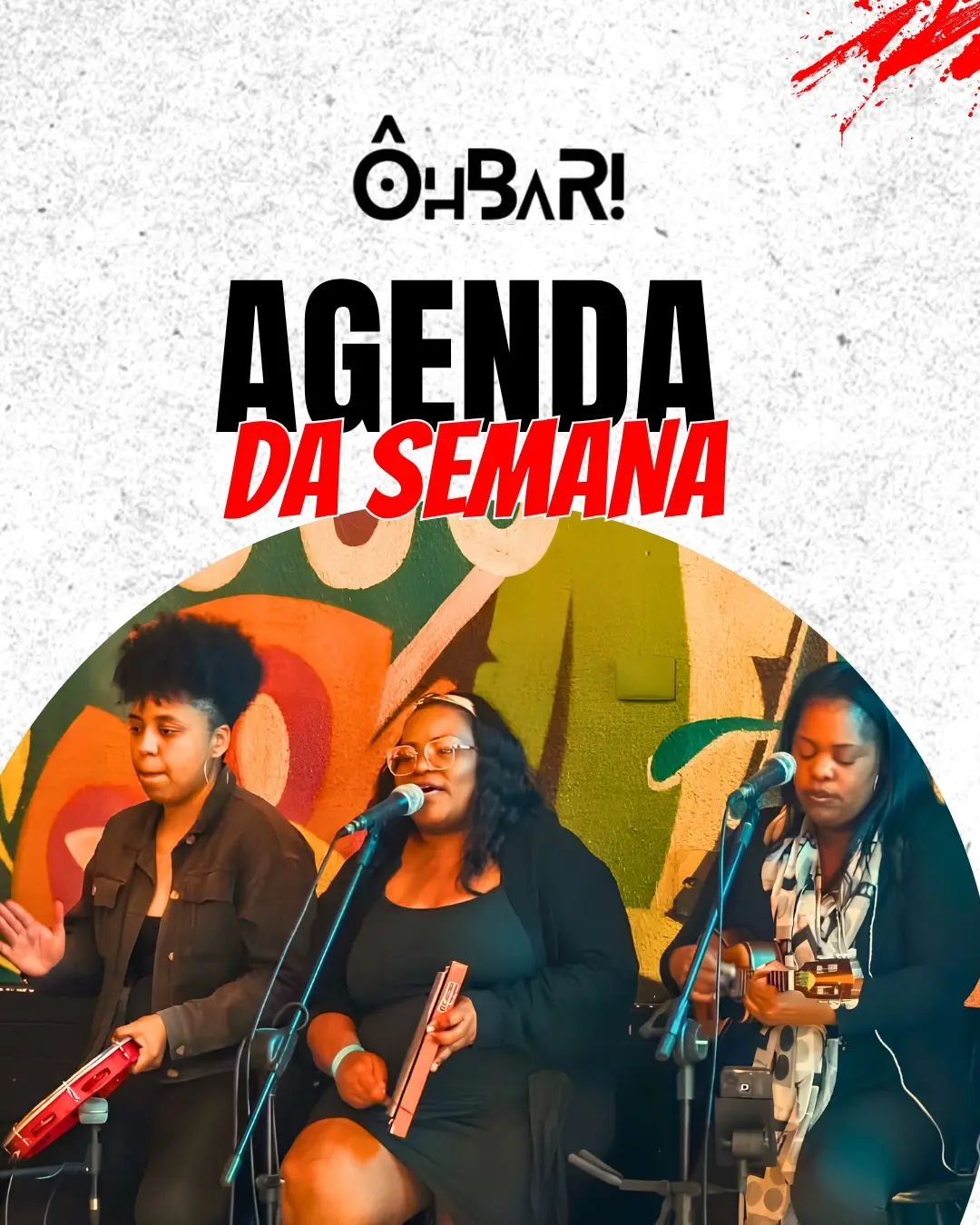 Flyer de Grupo Bem Solto, Grupo Na Moral e mais 2 artistas