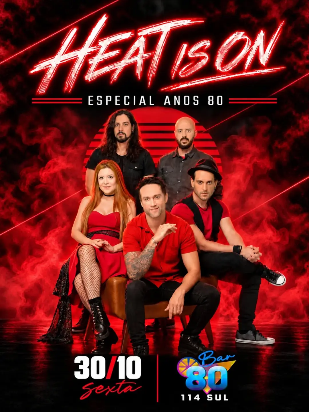 Flyer de Banda Heat, _milena_assuncao e mais 2 artistas
