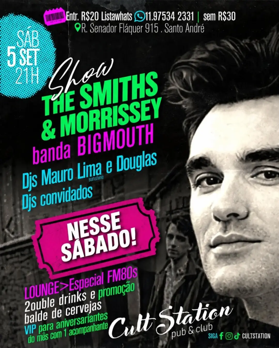 Flyer de Bigmouth, DJs Mauro Lima e Douglas e + DJS CONVIDADOS