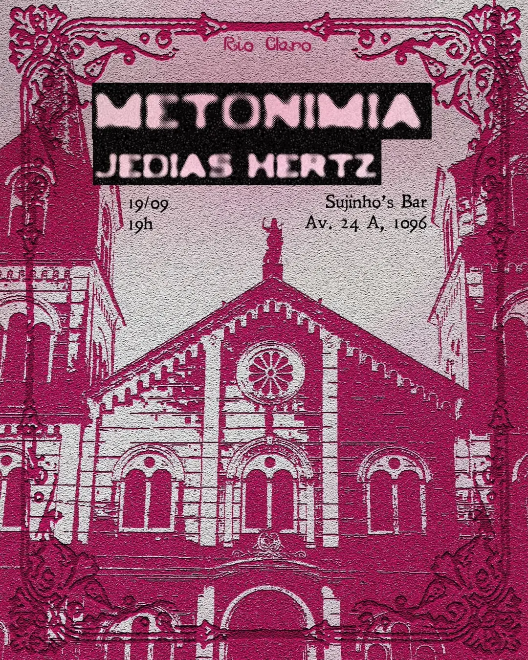 Flyer de Metonímia e Jedias Hertz