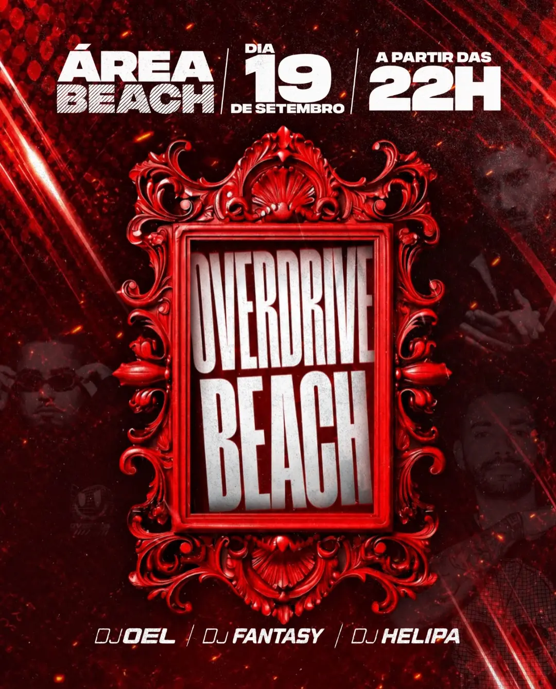 Flyer de DJ Helipa, DJOEL e DJ Fantasy