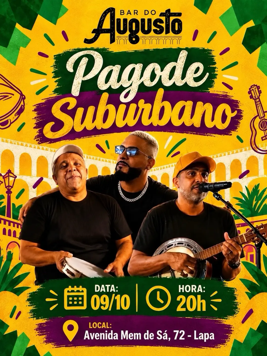 Flyer de Pagode Suburbano