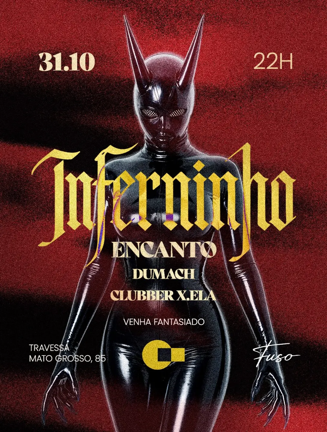 Flyer de Encanto, Dumach, Stereoclubber e mais 3 artistas