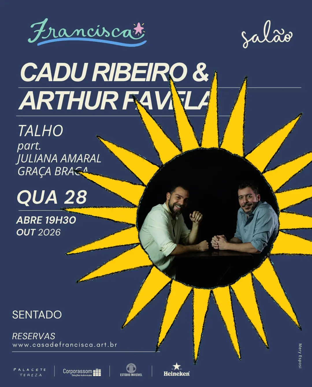 Flyer de Cadu Ribeiro e Arthur Favela