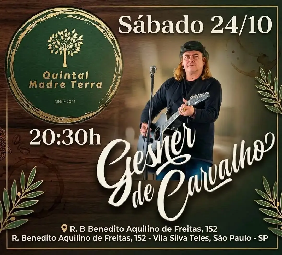Flyer de Gesner de Carvalho