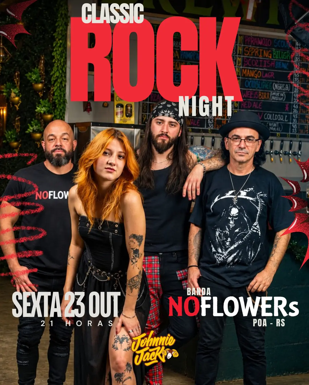 Flyer de No Flowers