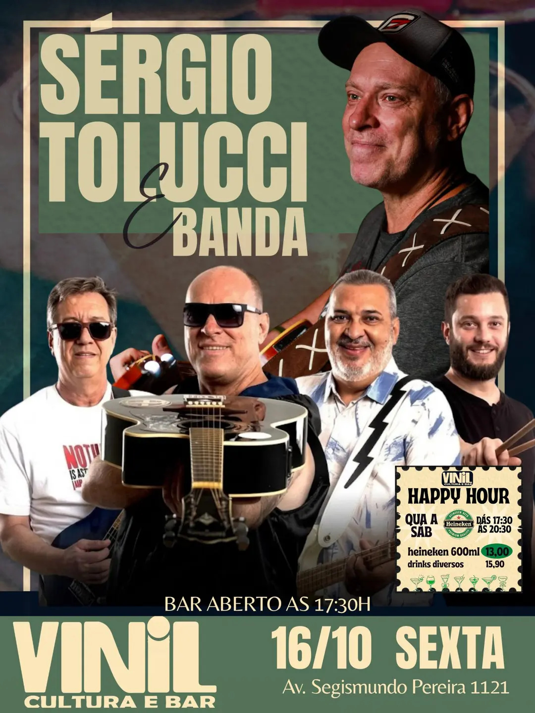 Flyer de Sergio Tolucci e Banda