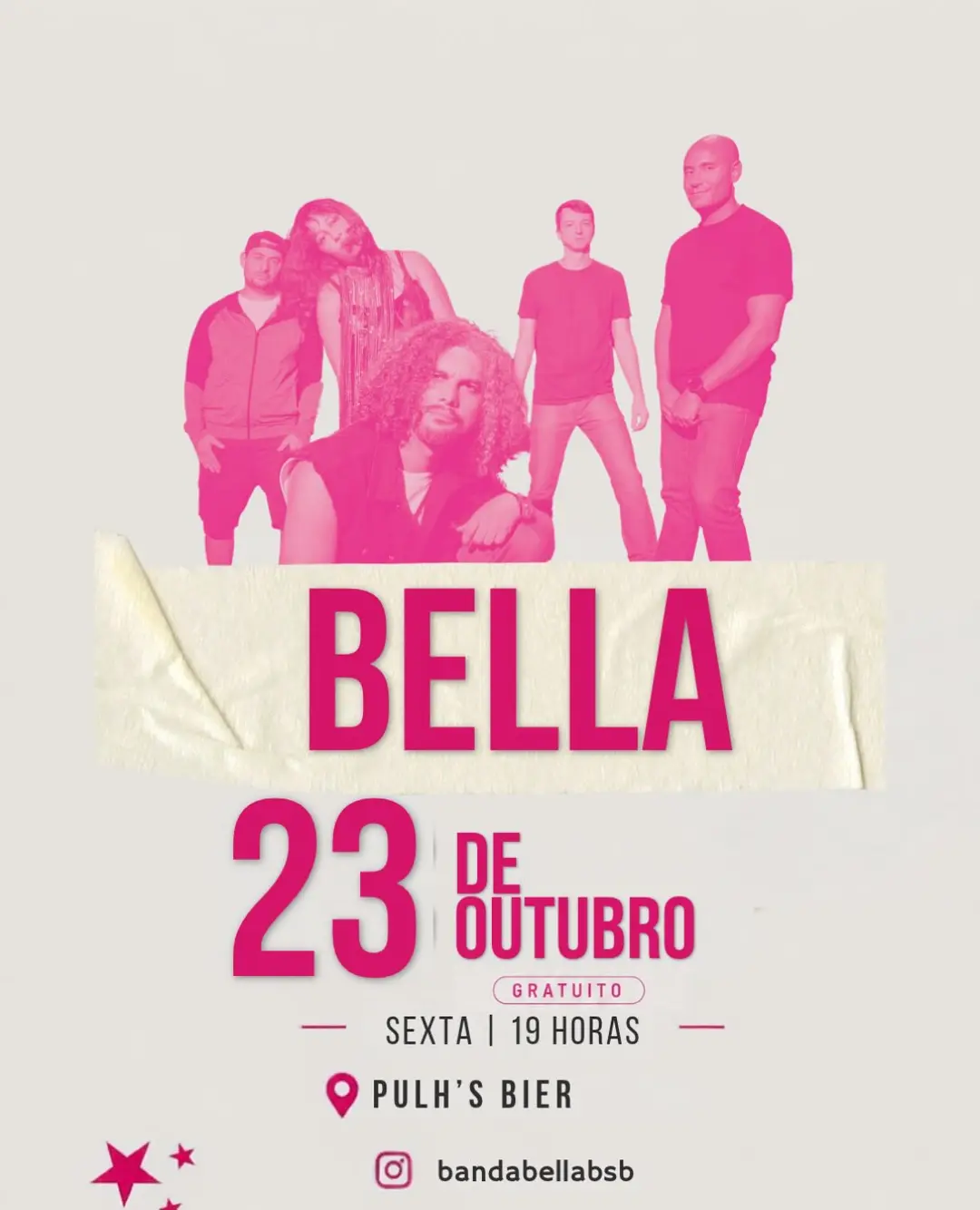 Flyer de Banda Bella e Bella