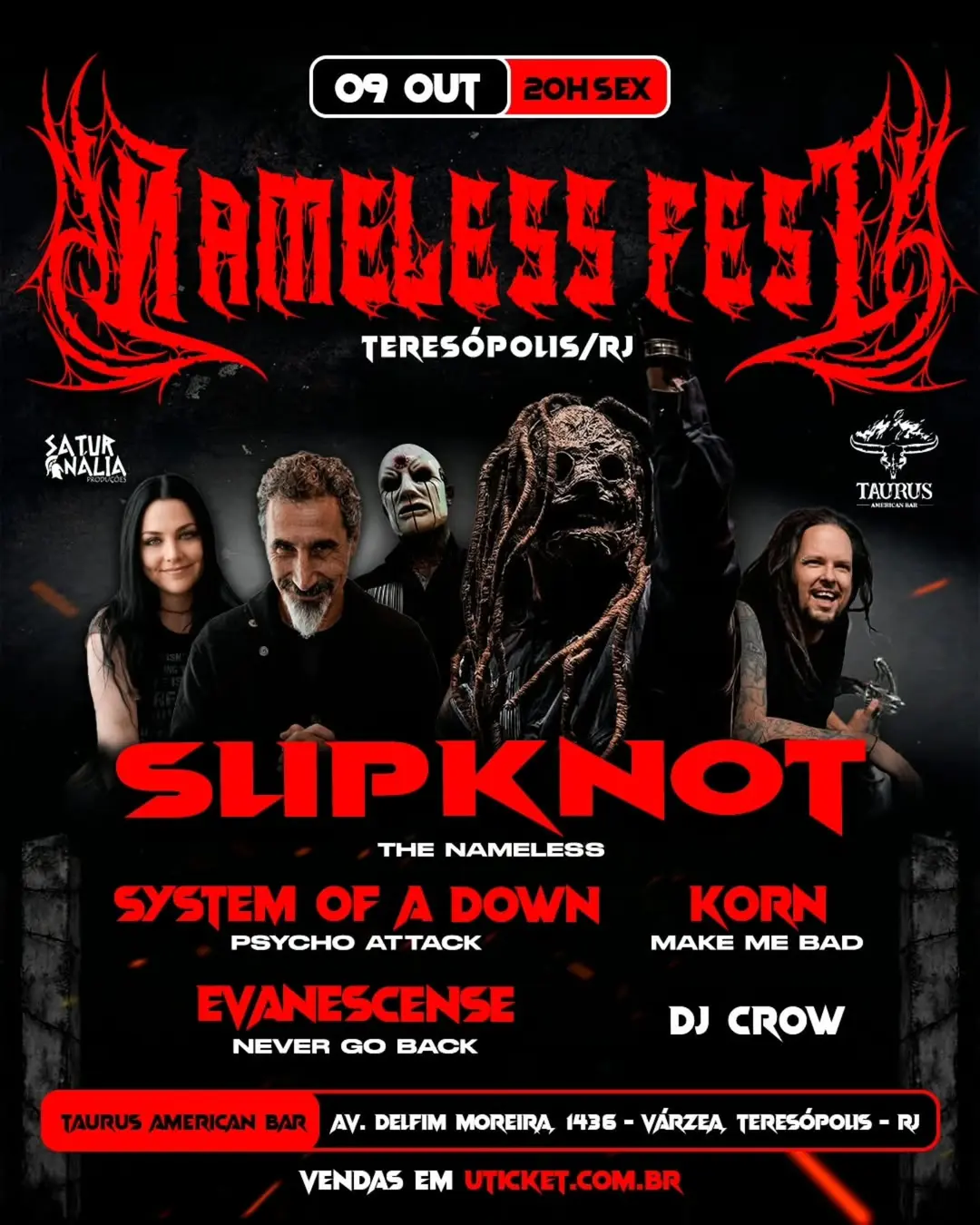 Flyer de Nameless Fest