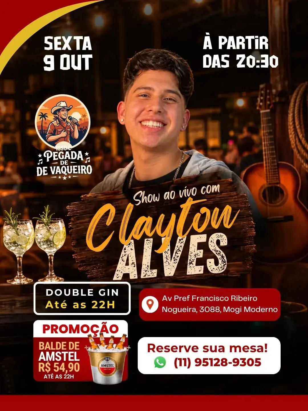 Flyer de Clayton Alves