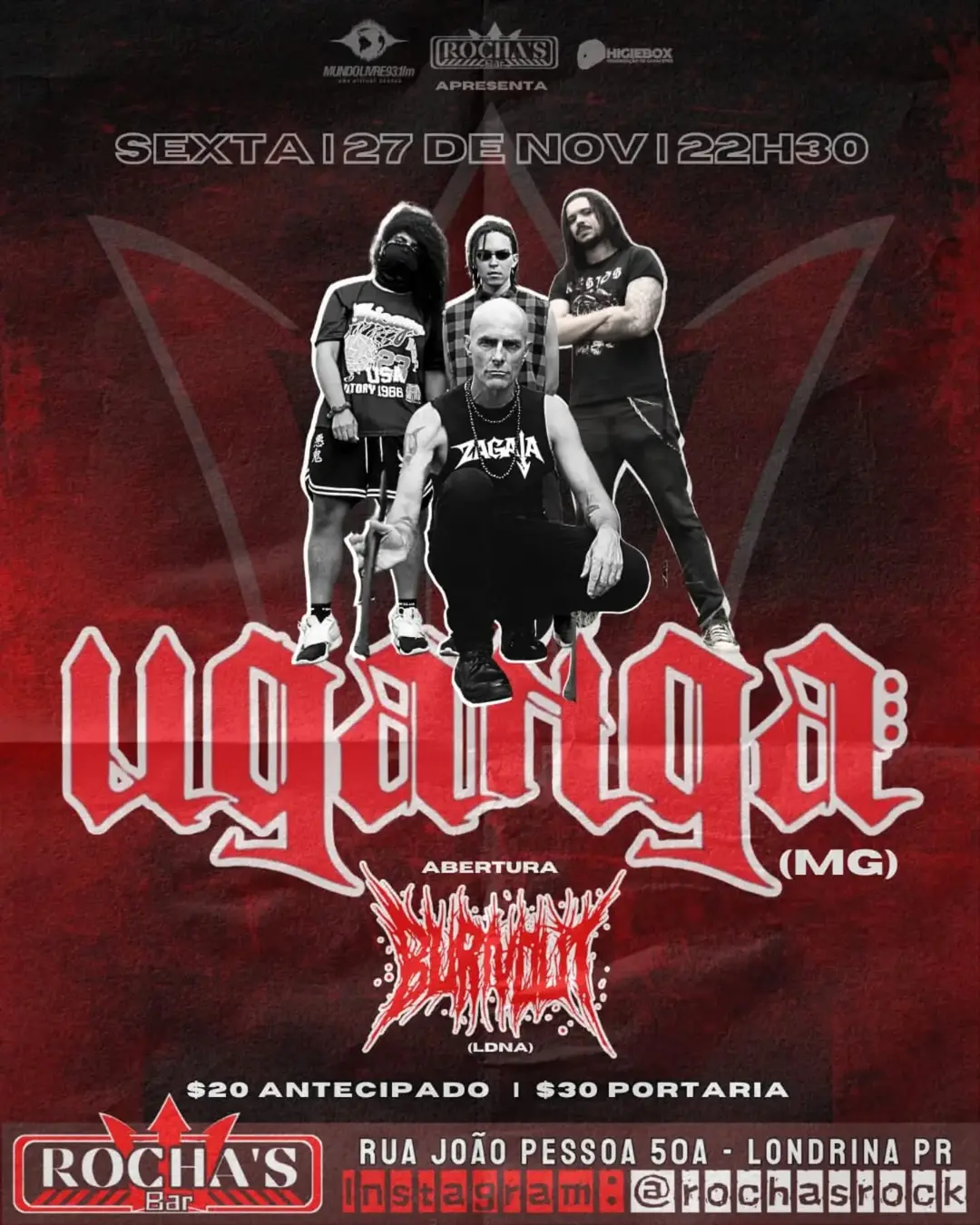 Flyer de Uganga e Burnout