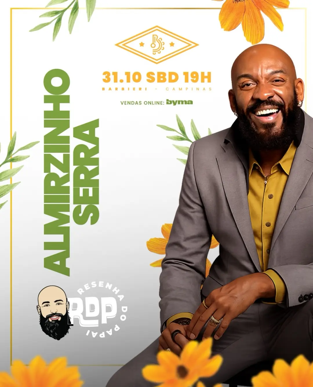 Flyer de Resenha do Papai e Almirzinho