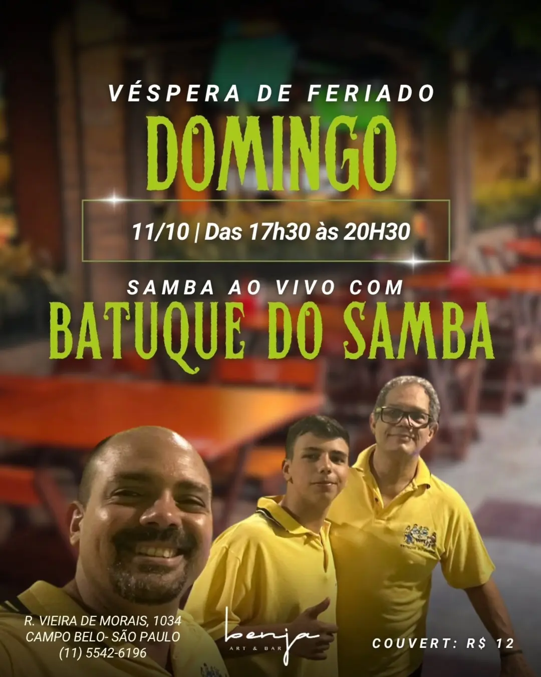 Flyer de Batuque do Samba
