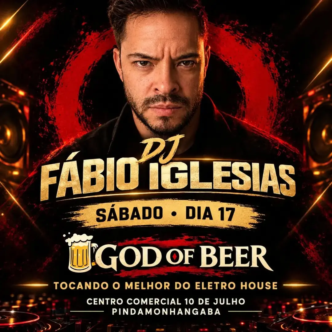Flyer de Deejay Fabio Iglesias