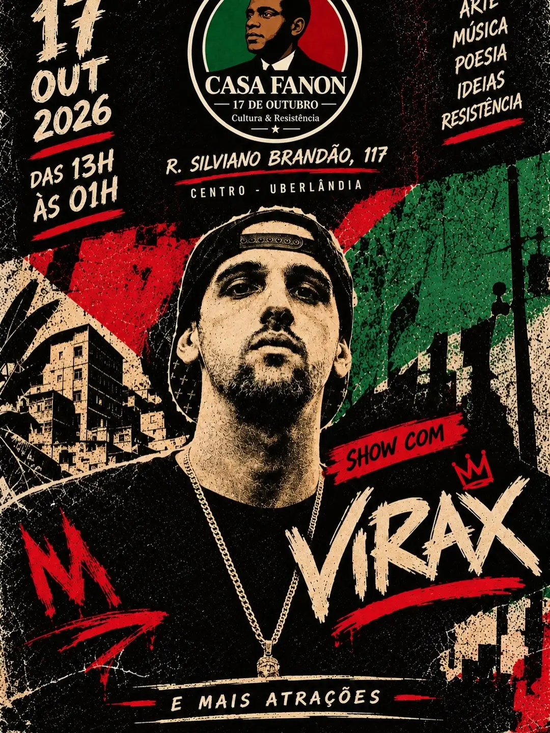 Flyer de Rapper Virax