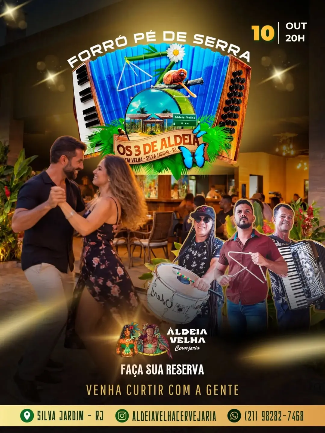 Flyer de Os 3 de Aldeia