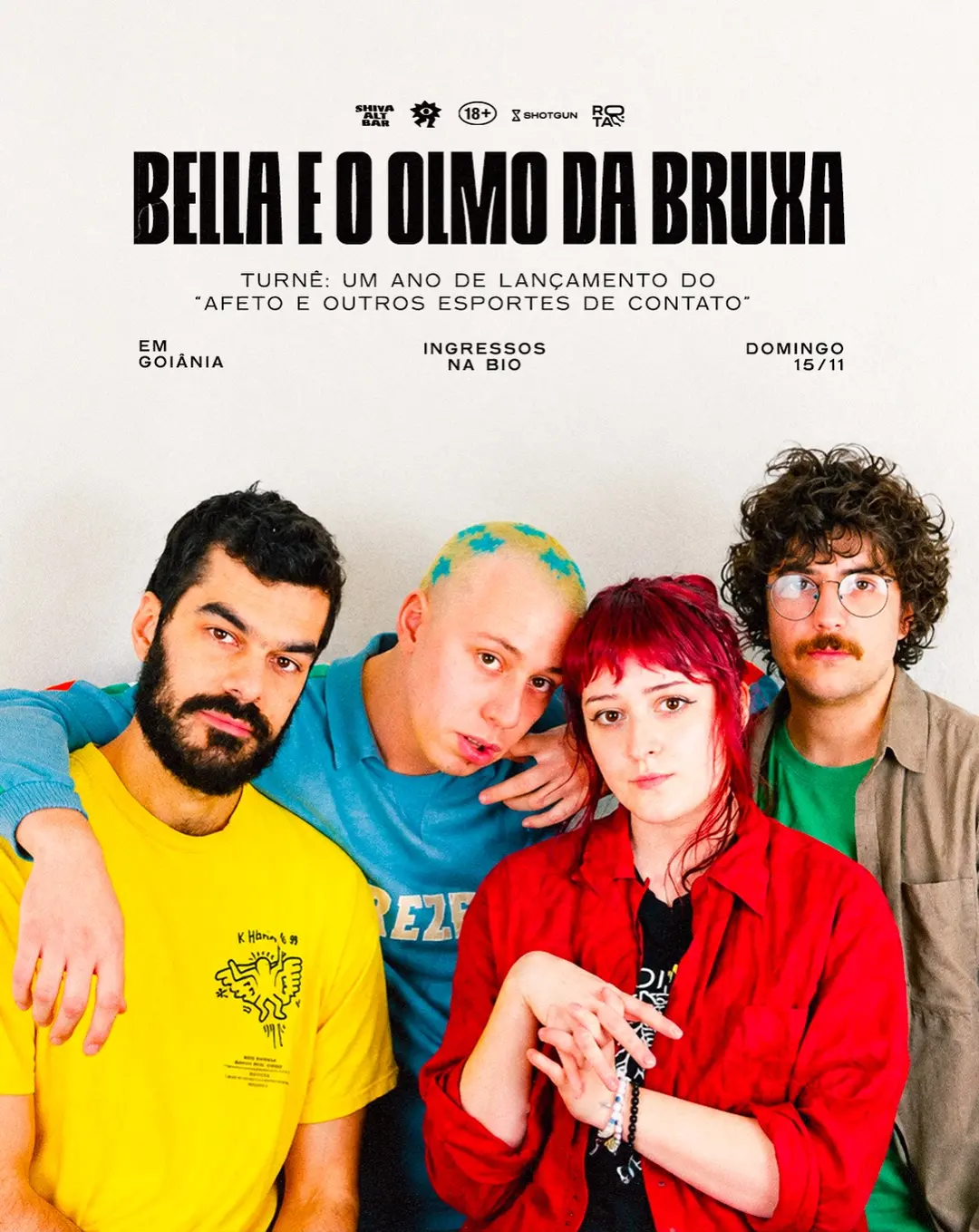 Flyer de Bella e o Olmo da Bruxa