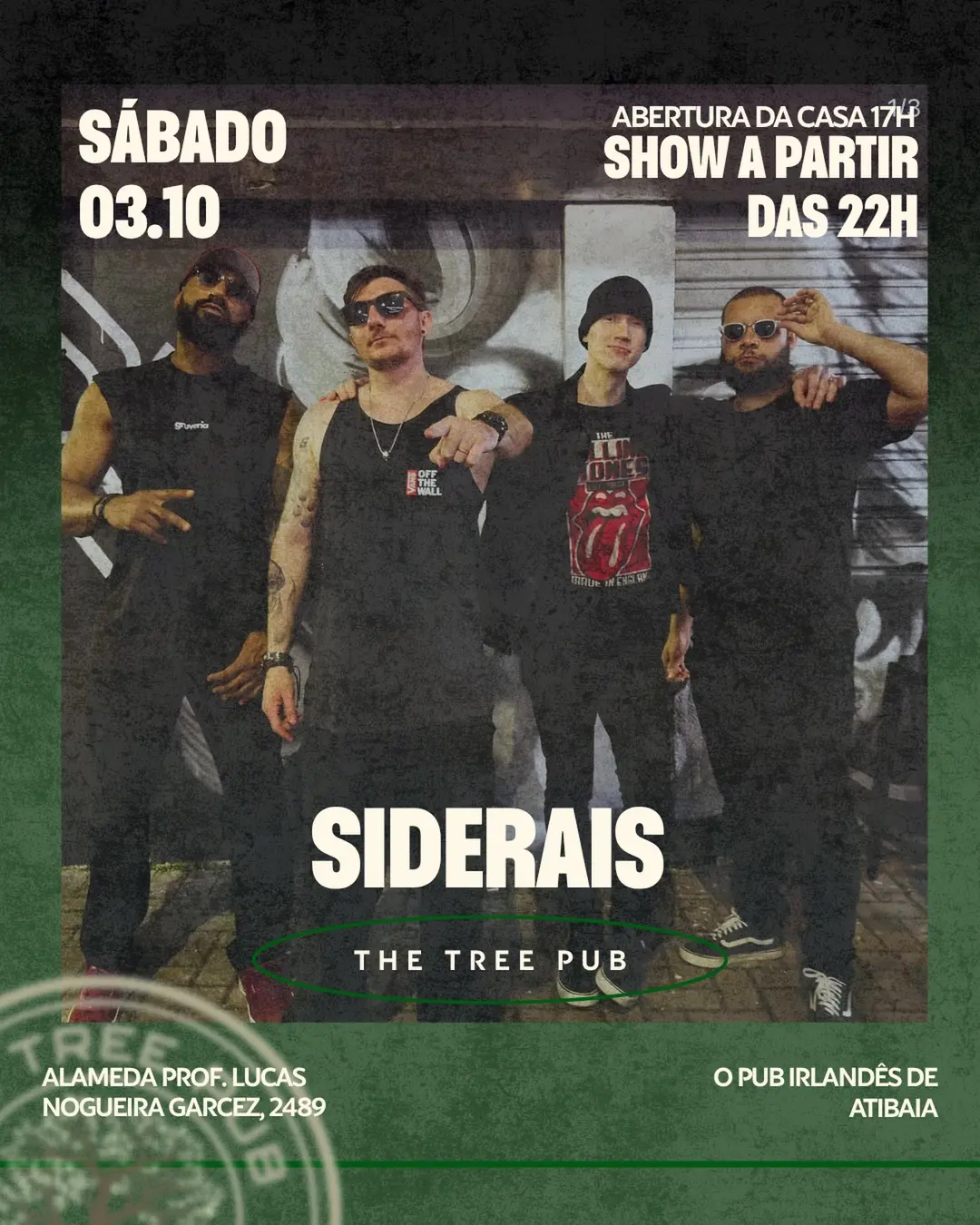 Flyer de Siderais Banda