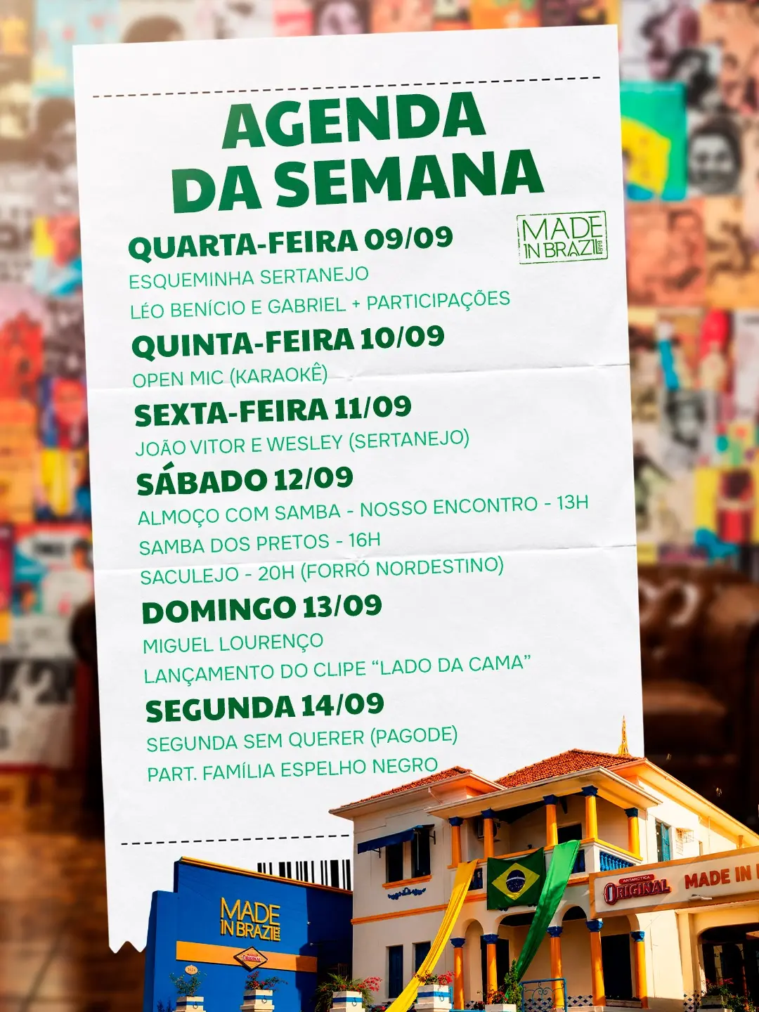 Flyer de João Vitor e Weslei