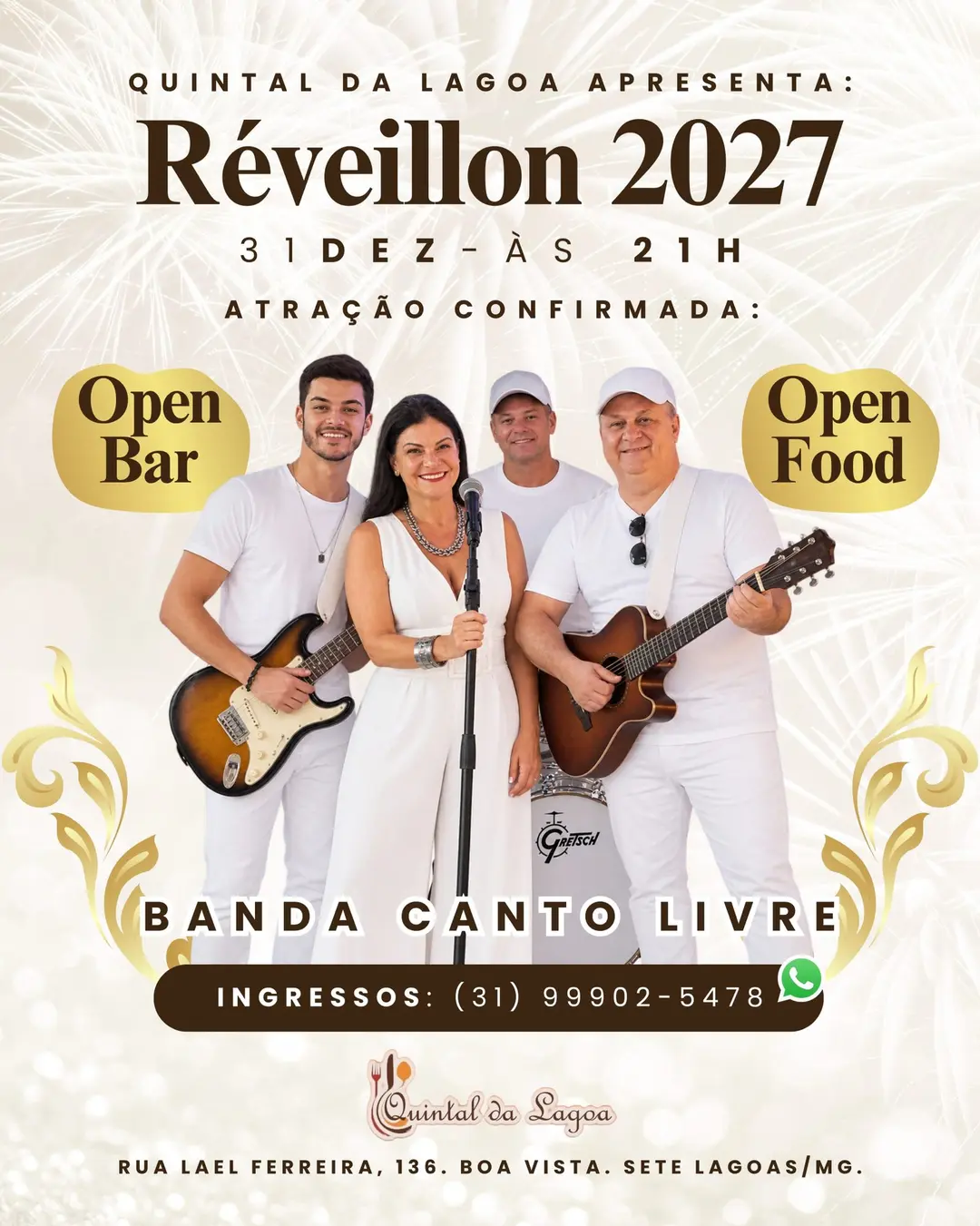 Flyer de Canto Livre, Duo Emotion e DJ Johnny Brasilidades