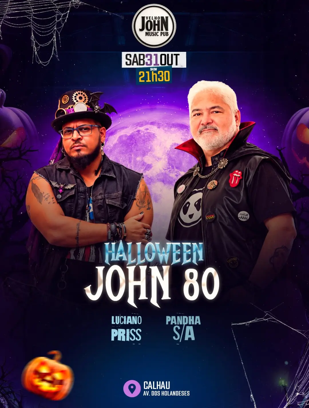 Flyer de Luciano Priss e Banda Pandha S/A