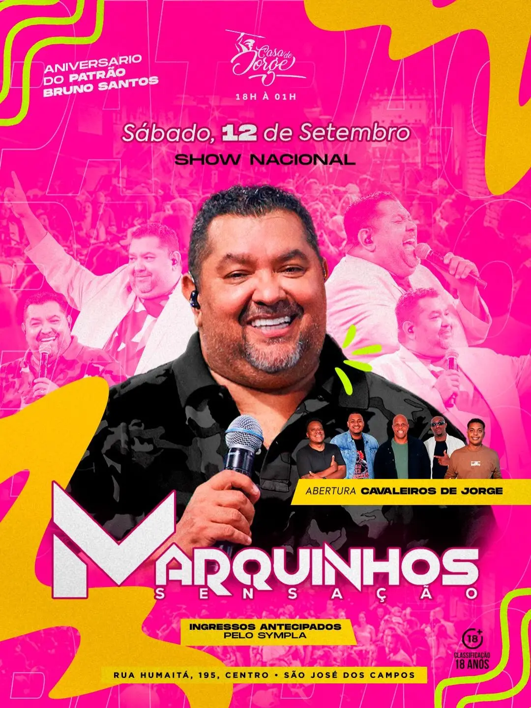 Flyer de Cavaleiros de Jorge e Marquinhos Sensação