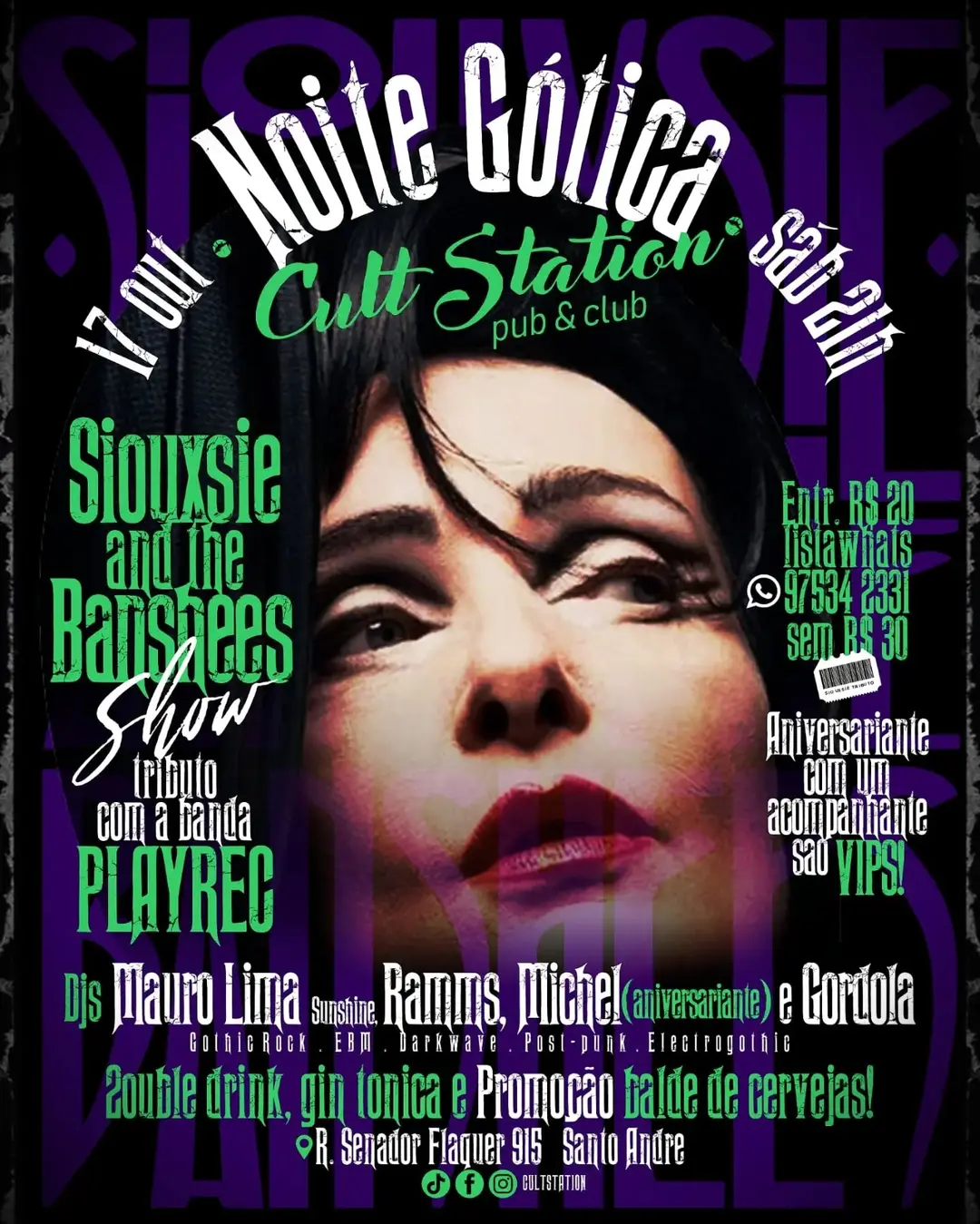 Flyer de Banda PlaySioux