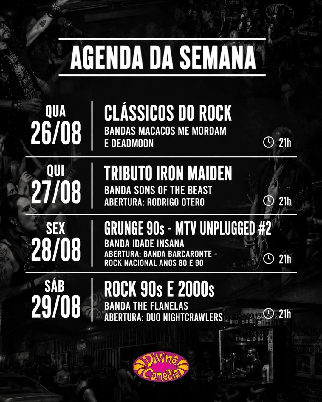 Flyer de The Flanelas e Duo Nightcrawlers