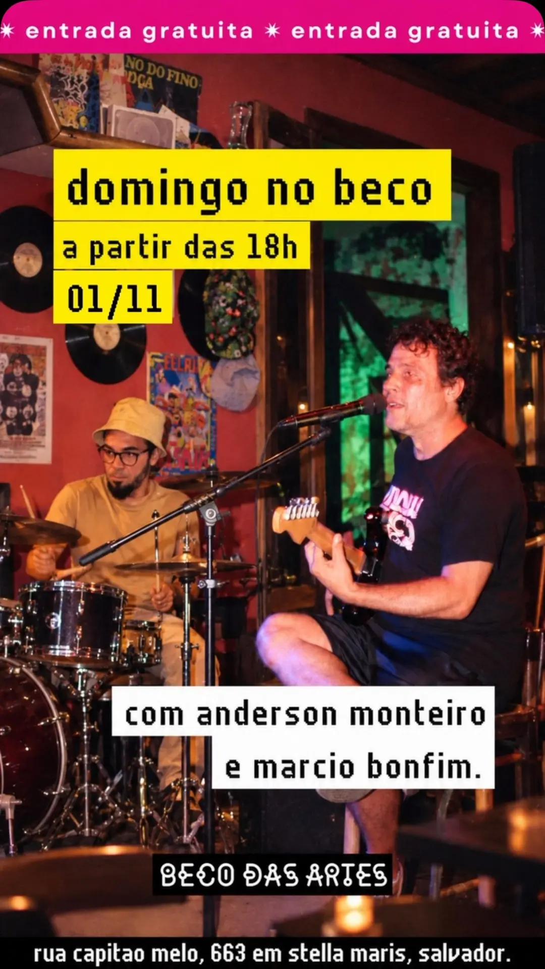 Flyer de Anderson Monteiro e Márcio Bonfim