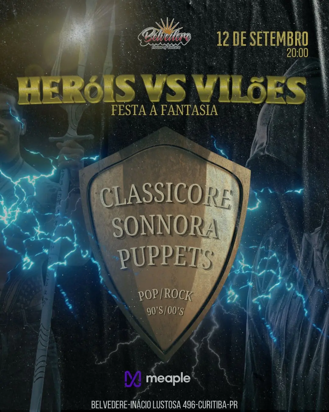 Flyer de Sonnora, Sonnora, Banda Puppets e Classicore FlashPunk