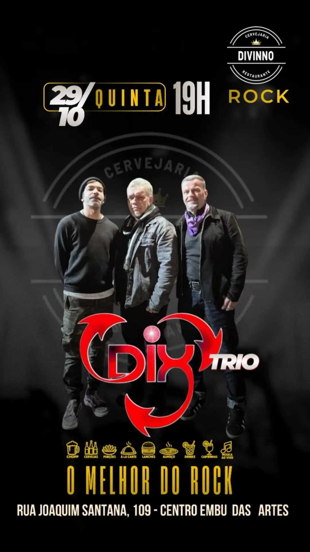 Flyer de Dix Trio