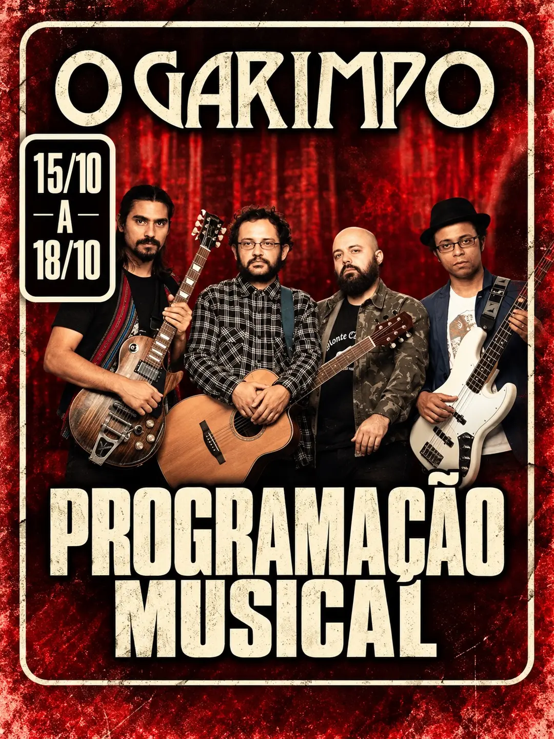 Flyer de Júlio César e Convidado e mais 2 artistas