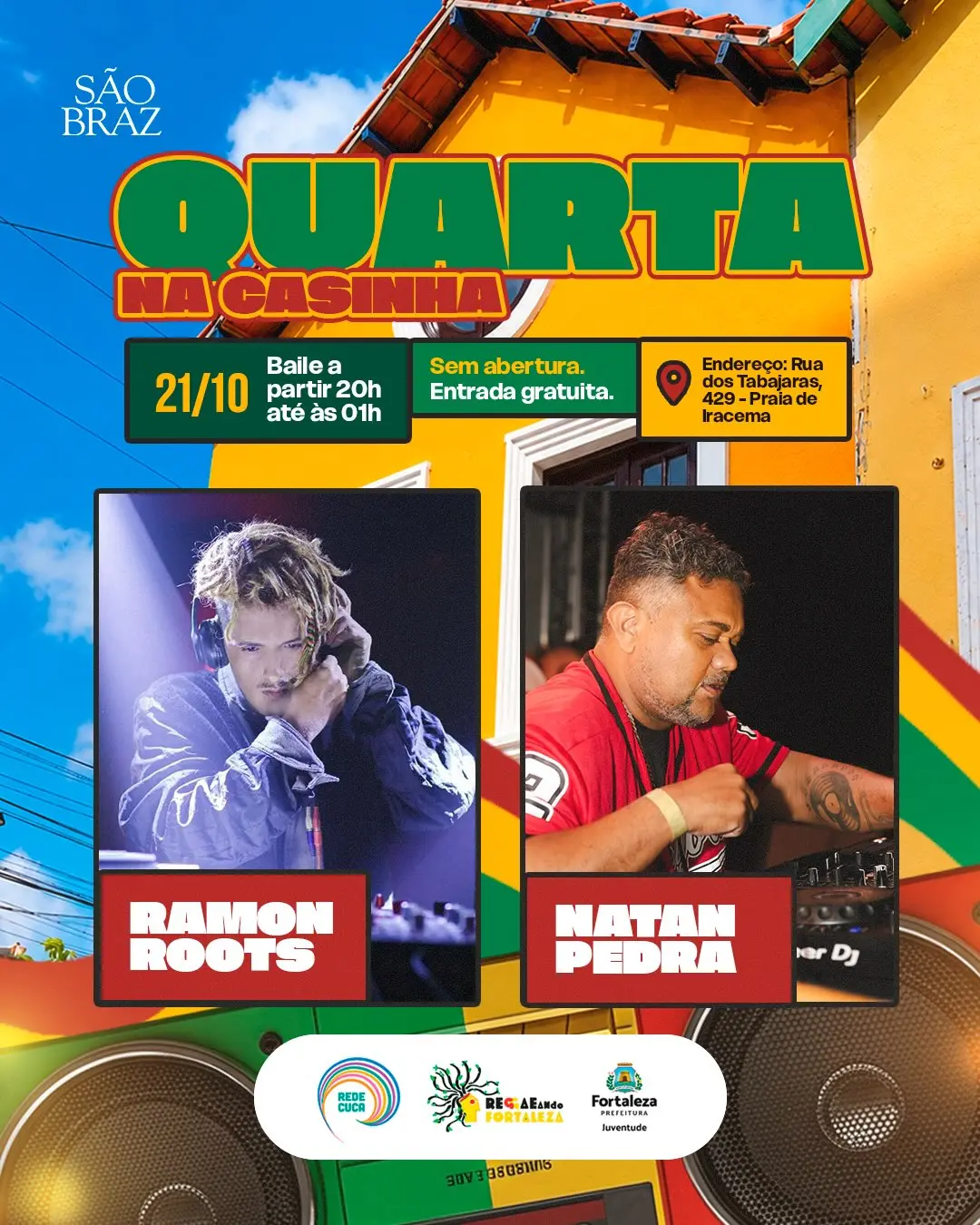 Flyer de Ramon Roots e Natan Pedra