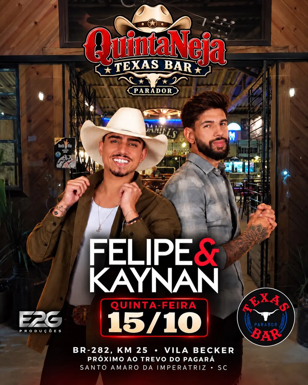 Flyer de Felipe & Kaynan