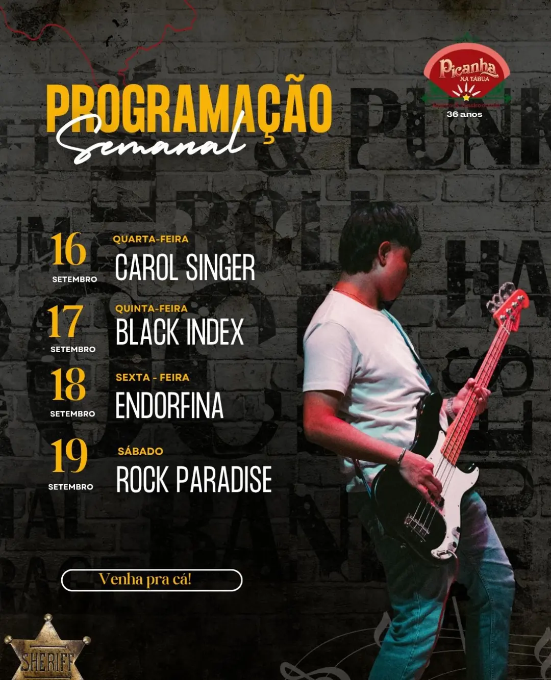 Flyer de Rodrigo e Daniel