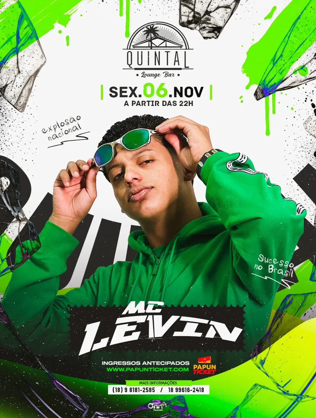 Flyer de MC Levin