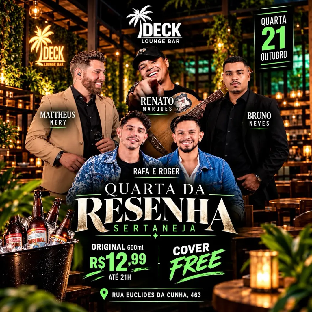 Flyer de Renato Marques, Mattheus Nery e mais 2 artistas